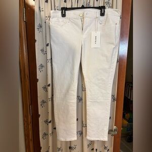 Frame - Le Garçon - Mid Ride Straight Fit Jeans - White 31
